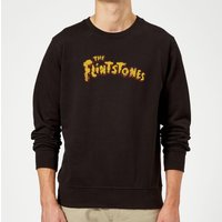 The Flintstones Logo Sweatshirt - Black - L von Hanna Barbera