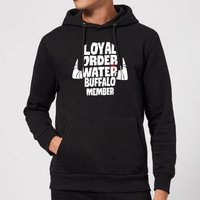 The Flintstones Loyal Order Of Water Buffalo Member Hoodie - Black - L von Hanna Barbera