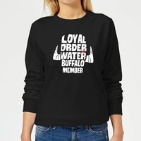 The Flintstones Loyal Order Of Water Buffalo Member Women's Sweatshirt - Black - L von Hanna Barbera