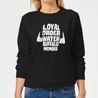 The Flintstones Loyal Order Of Water Buffalo Member Women's Sweatshirt - Black - XS von Hanna Barbera