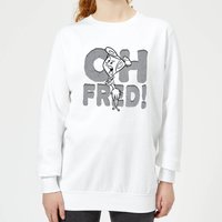 The Flintstones Oh Fred! Women's Sweatshirt - White - L von Hanna Barbera