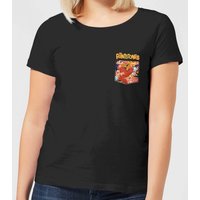 The Flintstones Pocket Pattern Women's T-Shirt - Black - XL von Hanna Barbera