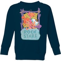 The Flintstones Rock Stars Kids' Sweatshirt - Navy - 11-12 Jahre von Hanna Barbera