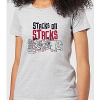 The Flintstones Stacks On Stacks Women's T-Shirt - Grey - 3XL von Hanna Barbera