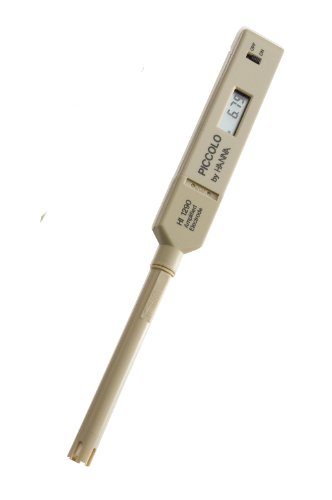 PiccoloÂ Plus - pH Tester mit Elektrode HI 1295 (Länge: 160 mm) und Batterien, ATC, Messgenauigkeit: ±0,01 pH von Hanna Instruments