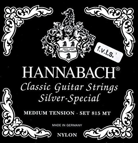 Hannabach 652550 Klassikgitarrensaiten Serie 815 F.V.T.S Medium/High Tension Silver Special - FHT Satz von Hannabach