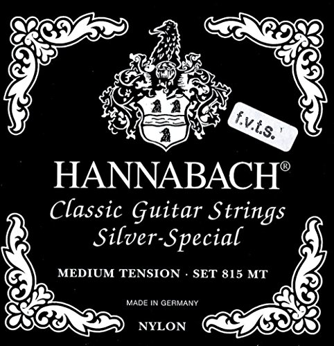 Hannabach 652551 Klassikgitarrensaiten Serie 815 F.V.T.S Medium/High Tension Silver Special - FMT Satz von Hannabach