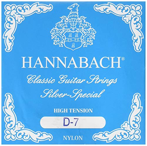 Hannabach 652607 Klassikgitarrensaiten Serie 815 für 8/10 saitige Gitarren / High Tension Silver Special - D7 von Hannabach