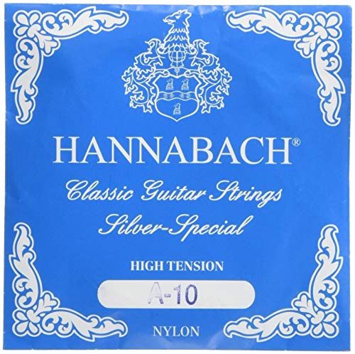 Hannabach 652610 Klassikgitarrensaiten Serie 815 für 8/10 saitige Gitarren / High Tension Silver Special - A10 von Hannabach