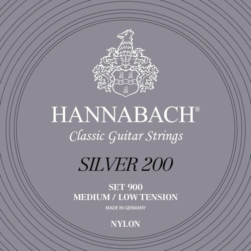 Hannabach 652657 Klassikgitarrensaiten Serie 900 Medium / Low Tension Silver 200 - Satz von Hannabach