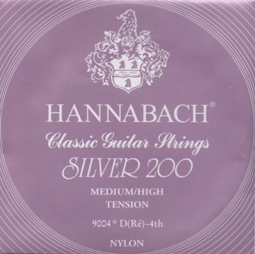 Hannabach 652664 Klassikgitarrensaite Serie 900 Medium / High Tension Silver 200 - D4w von Hannabach