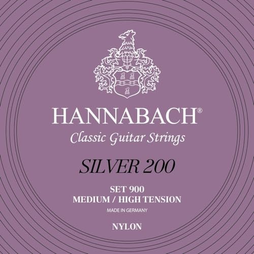 Hannabach 652667 Klassikgitarrensaiten Serie 900 Medium / High Tension Silver 200 - Satz von Hannabach