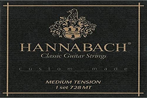 Hannabach 652690 Klassikgitarrensaiten Serie 728 Custom Made Carbon 728MTC Satz mit Carbon Diskant von Hannabach