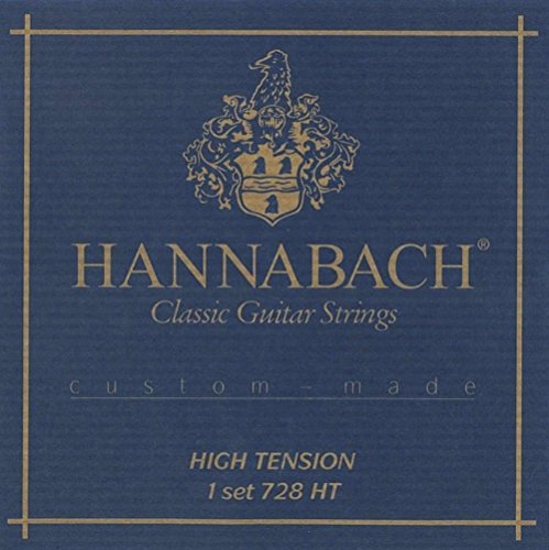 Hannabach Klassikgitarrensaiten Serie 728 High Tension Custom Made - Satz mit Carbon-Diskant - 728HTC von Hannabach