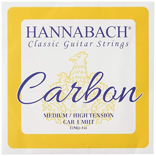 Hannabach 652711 Klassikgitarrensaiten CARBON Medium / High Tension Diskant - E1 von Hannabach