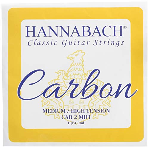 Hannabach 652712 Klassikgitarrensaiten CARBON Medium / High Tension Diskant - H2 von Hannabach