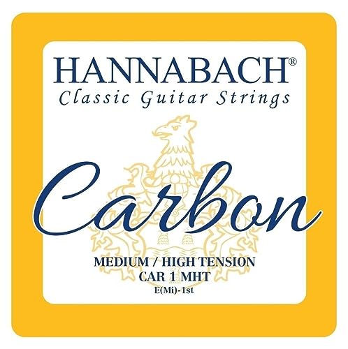 Hannabach 652719 Klassikgitarrensaiten CARBON Medium / High Tension Diskant - 3er Diskant von Hannabach