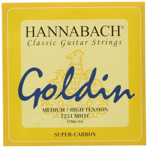 Hannabach 652721 Klassikgitarrensaiten Serie 725 Medium / High Tension Goldin - E1 von Hannabach