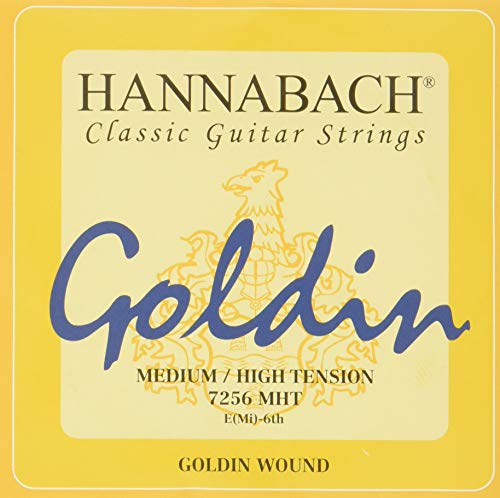 Hannabach 652726 Klassikgitarrensaiten Serie 725 Medium / High Tension Goldin - E6 von Hannabach