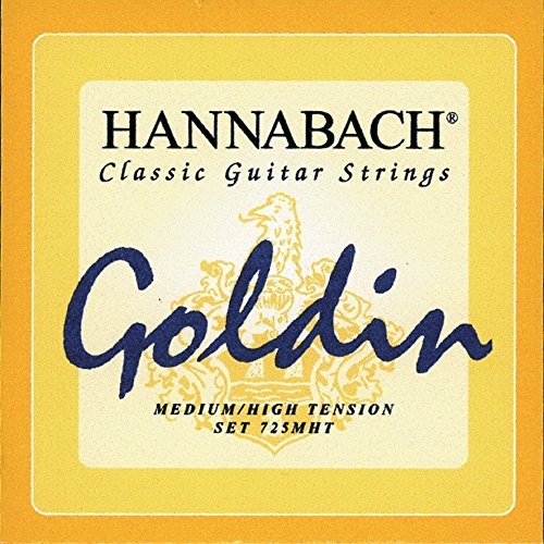 Hannabach 652729 Klassikgitarrensaiten Serie 725 Medium / High Tension Goldin - 3er Bass von Hannabach