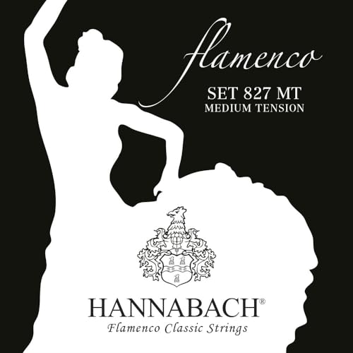 Hannabach Klassikgitarrensaiten Flamenco Serie 827 Medium Tension Satz Made in Germany - 827MT von Hannabach