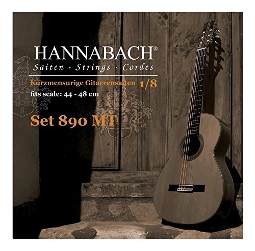 Hannabach 653056 Klassikgitarrensaiten Serie 890 1/8 Kindergitarre Mensur: 44-48cm - E6w von Hannabach