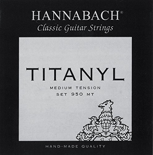 Hannabach 653149 Klassikgitarrensaiten Serie 950 Medium Tension Titanyl 3er Satz Bass von Hannabach