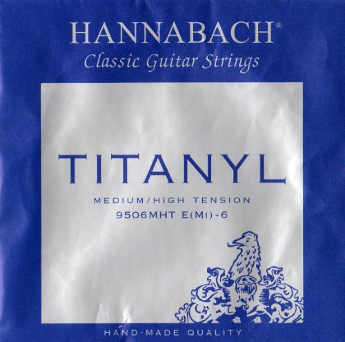 Hannabach 653156 Klassikgitarrensaiten Serie 950 Medium / High Tension Titanyl - E6 von Hannabach