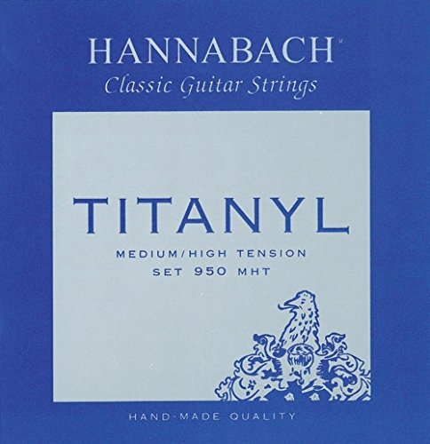 Hannabach 653159 Klassikgitarrensaiten Serie 950 Medium / High Tension Titanyl 3er Bass von Hannabach
