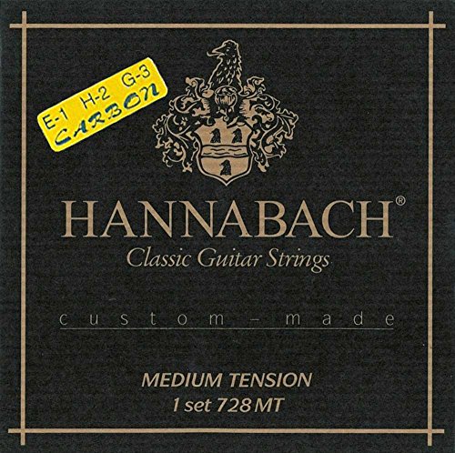 Hannabach Klassikgitarrensaiten Serie 728 Low Tension Custom Made - Satz mit Carbon-Diskant - 728LTC von Hannabach