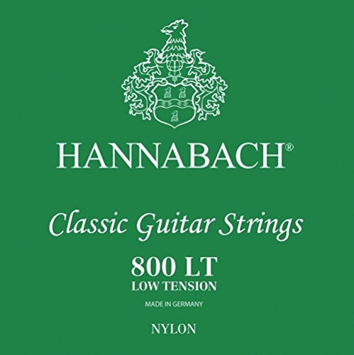 Hannabach Klassikgitarre-Saiten Serie 800 Low Tension versilbert 3er Bass Satz, 8007LT, Saiten für Gitarre (versilberter Kupferdraht, niedrige Spannung, für Konzertgitarren zum Einstieg) von Hannabach