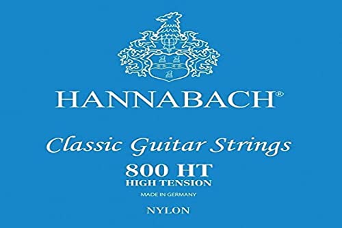 Hannabach Klassikgitarre-Saiten Serie 800 Low Tension versilbert D4w, 8004HT, Saiten für Gitarre (versilberter Kupferdraht, niedrige Spannung, für Konzertgitarren zum Einstieg) von Hannabach