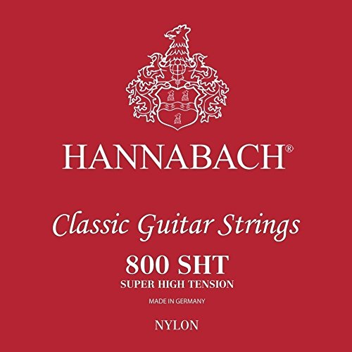 Hannabach Klassikgitarre-Saiten Serie 800 Super Low Tension versilbert E1, 8001SLT, Saiten für Gitarre (versilberter Kupferdraht, niedrige Spannung, für Konzertgitarren zum Einstieg) von Hannabach
