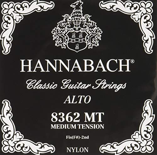 Hannabach Klassikgitarren-Saiten für Alt-Gitarre Fis/F#2 Nylon blank Mensur 540mm 8362MT von Hannabach