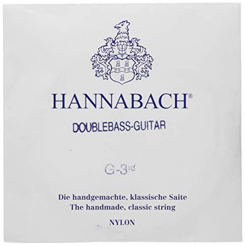 Hannabach Klassikgitarren-Saiten für Kontrabass-Gitarre G3 versilbert umsponnen Mensur 750mm 8413MT von Hannabach