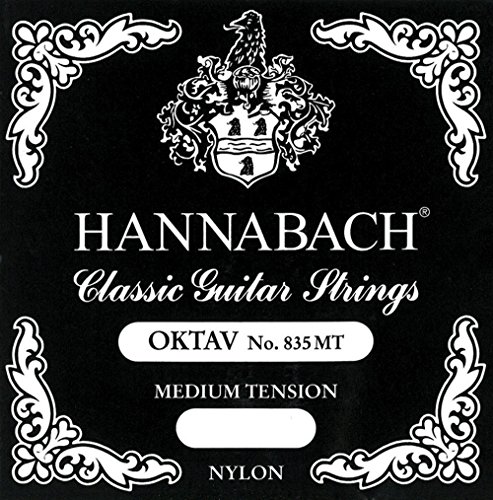 Hannabach Klassikgitarren-Saiten für Oktav-Gitarre A5 versilbert umsponnen Mensur 380-400mm 8355MT von Hannabach