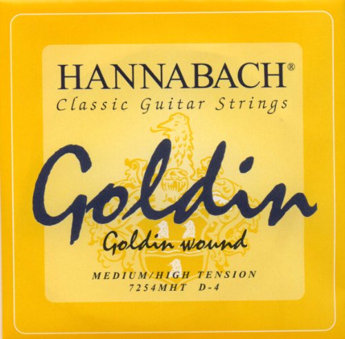 Hannabach Klassikgitarrensaiten Serie 725 Medium/High Tension Goldin - D4 - 7254MHT von Hannabach
