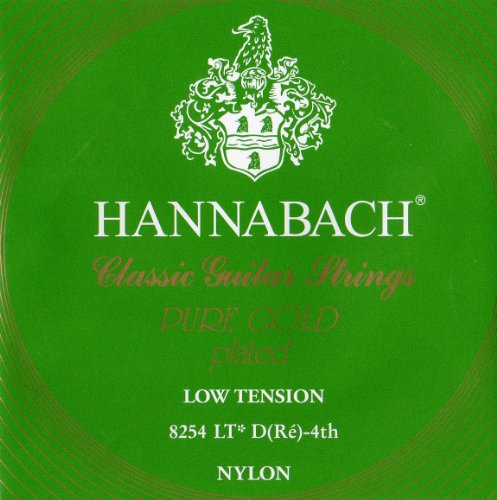 Hannabach Klassikgitarrensaiten Serie 825 Low Tension Spezialvergoldung - D4w von Hannabach