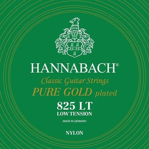 Hannabach Klassikgitarrensaiten Serie 825 Low Tension Spezialvergoldung - Komplettsatz von Hannabach