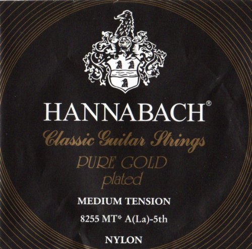 Hannabach Klassikgitarrensaiten Serie 825 Medium Tension Spezialvergoldung - A5w von Hannabach