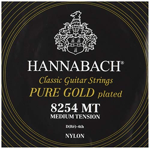 Hannabach Klassikgitarrensaiten Serie 825 Medium Tension Spezialvergoldung - D4w von Hannabach