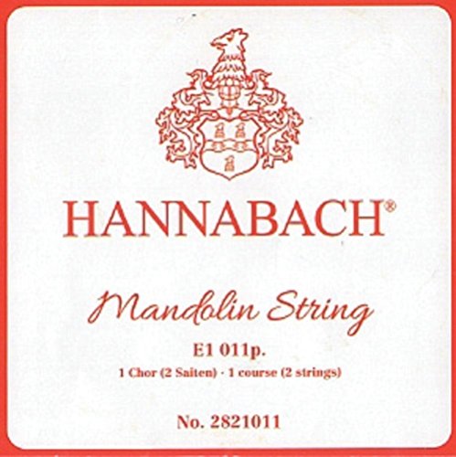 Hannabach Mandoline-Saiten, Einzelsaite E.010-2821010, für Mensur 330-350 mm, paarweise von Hannabach