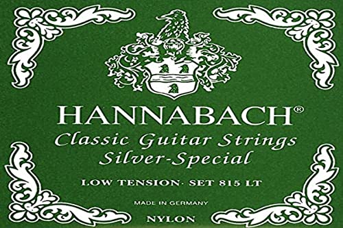 Hannabach Saiten für Klassikgitarre Seire 815 Low Tension Silver Special (hochwertig, Allzweck-Saite für fast jedes Instrument, Gitarrensaiten klassische Gitarre, Made in Germany) von Hannabach