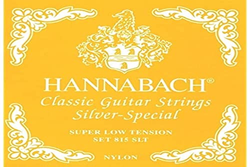 Hannabach Saiten für Klassikgitarre Seire 815 Super Low Tension Silver Special (hochwertig, Allzweck-Saite für fast jedes Instrument, Saiten klassische Gitarre, Made in Germany) von Hannabach