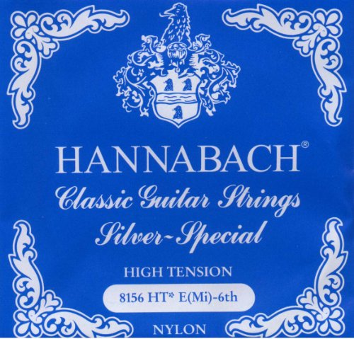 Hannabach Saiten für Klassikgitarre Serie 815 E6 High Tension Silver Special, Gitarrensaiten (hochwertig, Allzweck-Saite für fast jedes Instrument, Gitarrensaiten klassische Gitarre, Made in Germany) von Hannabach