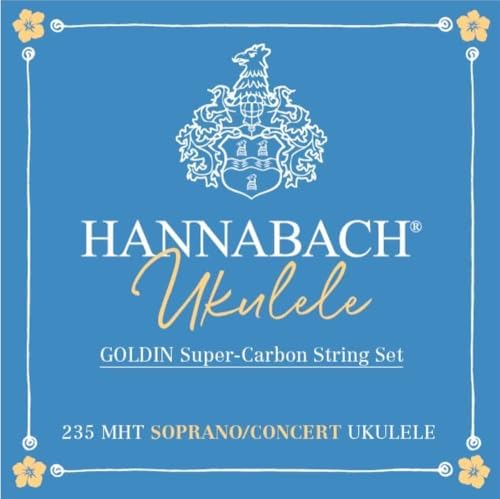 Hannabach Ukulele-Saiten Sopran/Concert, Goldin, Satz 235MHT von Hannabach