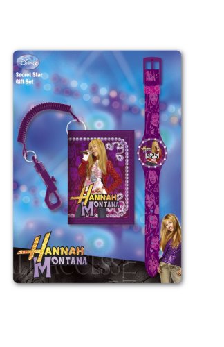 Disney Hannah Montana Brieftasche und Kinderarmbanduhr 2er Set in Geschenkpackung 24440 von Hannah Montana