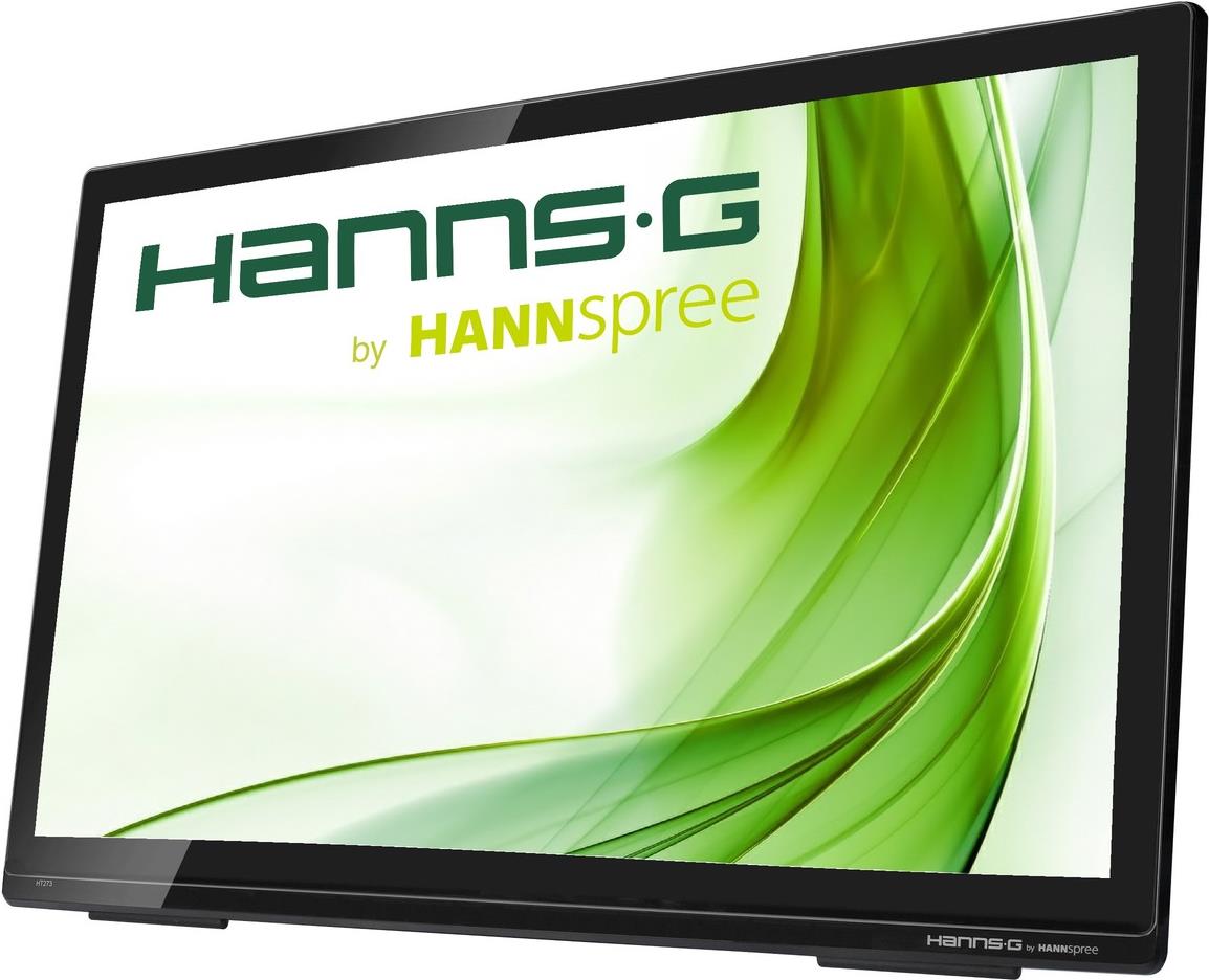 Hannspree HANNS.G HT273HPB - LED-Monitor - 68,6 cm (27") - Touchscreen - 1920 x 1080 FullHD - HS-IPS - 300 cd/m2 - 1000:1 - 8 ms - HDMI, VGA - Lautsprecher - Schwarz (HT273HPB) von Hannspree