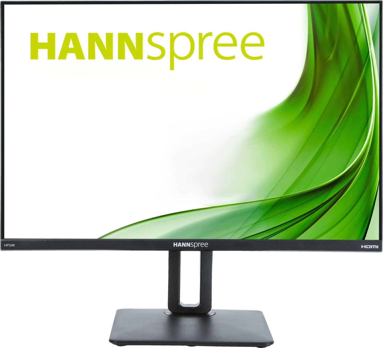 Hannspree LED-Monitor 61 cm 61,00cm (24) 1920 x 1200 Full HD 1080p @ 60 Hz ADS-IPS 250 cd/m² 1000:1 5 ms HDMI VGA DisplayPort Lautsprecher [Energieklasse D] (HP246PFB) von Hannspree