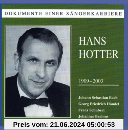 Dokumente einer Sängerkarriere - Hans Hotter von Hans Hotter